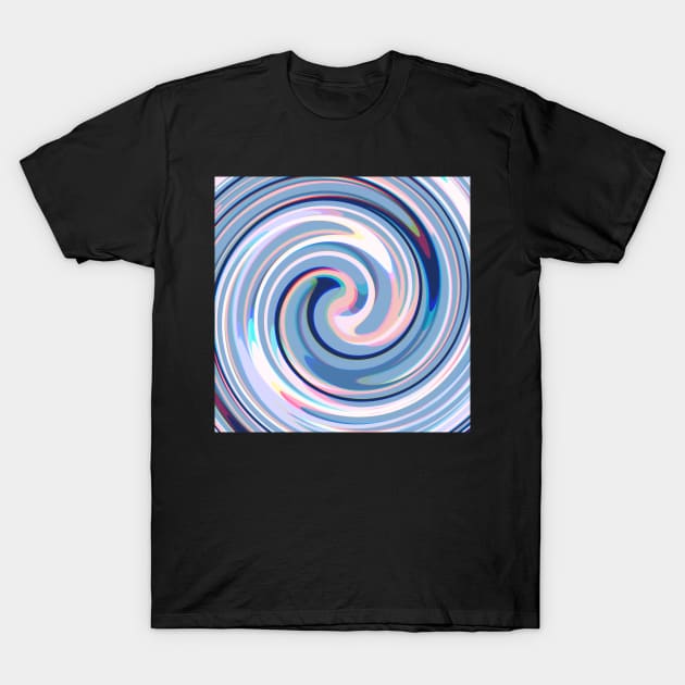 Swirl of Abstract Lines Of Soft Colors T-Shirt by Peaceful Space AS